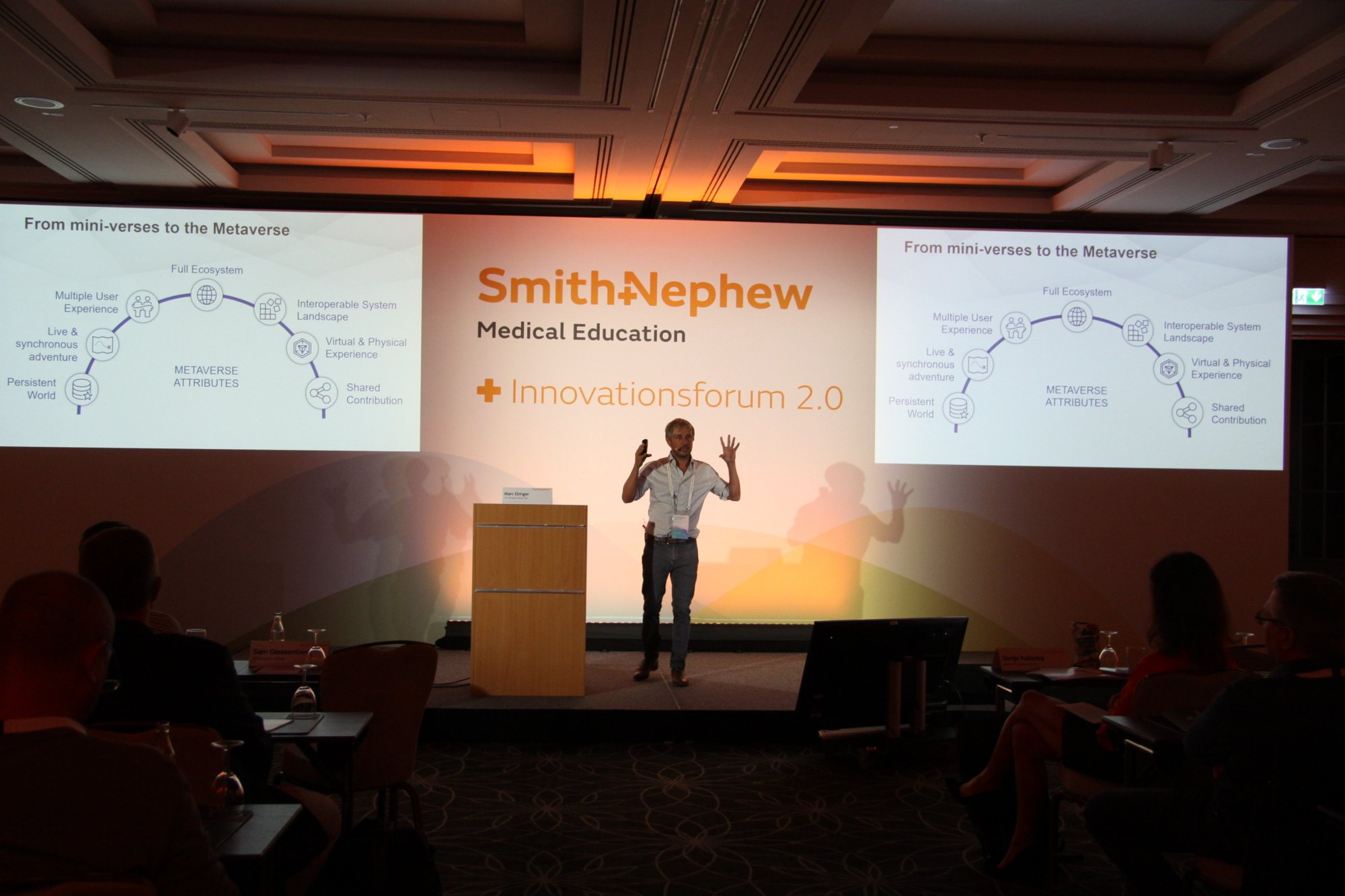 Keynote beim Smith+Nephew Innovationsforum